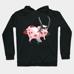 Thor & Loki Pigs Hoodie